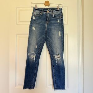 7 For All Mankind High Waist Ankle Skinny